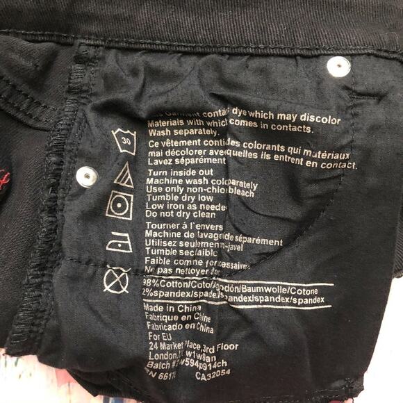 BDG Jeans Shorts Womens 29 Black High Rise Cheeky Distressed ASO Selena Gomez - Picture 10 of 12